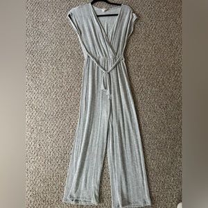 Caution to the Wind Striped Jumpsuit